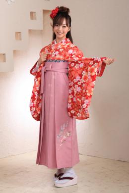 桜赤&ピンク袴フルセット