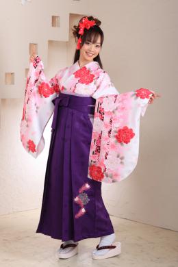 白ピンク&紫袴フルセット