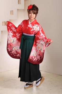赤&緑黒袴フルセット