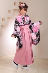 黒&ピンク袴フルセット