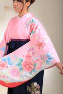 ピンク&紺袴フルセット