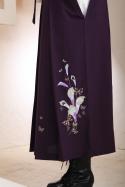 白地花柄&紫袴フルセット